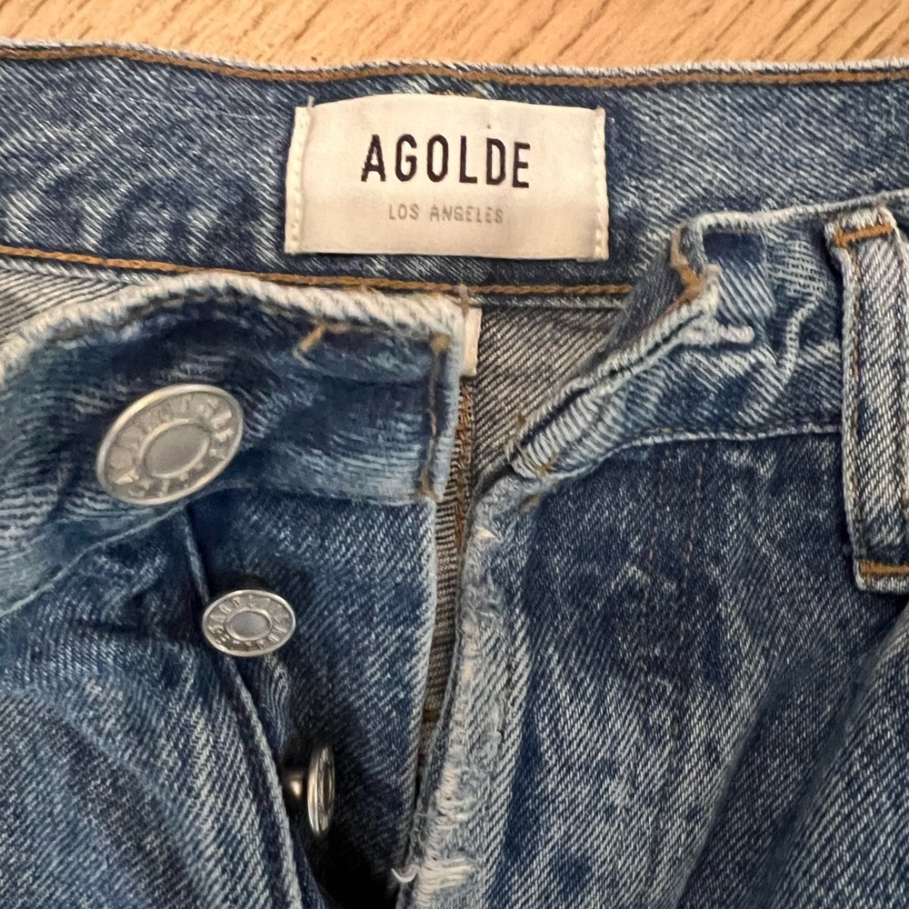 Agolde Riley Cropped Jeans 27 - Picture 5 of 7